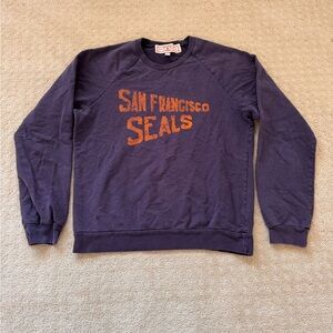 Vintage Ebbets Field San Francisco Seals Navy Sweater - Medium